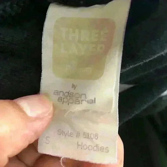 santa monica black hoodie labeled adults small may fit youth xl - Picture 3 of 5